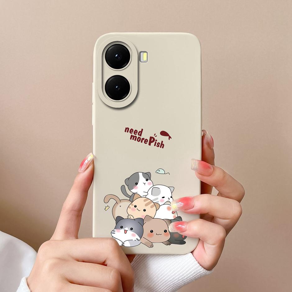 For Xiaomi Poco X7 X7 Pro Cases Cartoon Dinosaur Bear Shockproof Anti-fall Creative Soft Shell For Xiaomi PocoX7Pro Capa Funda
