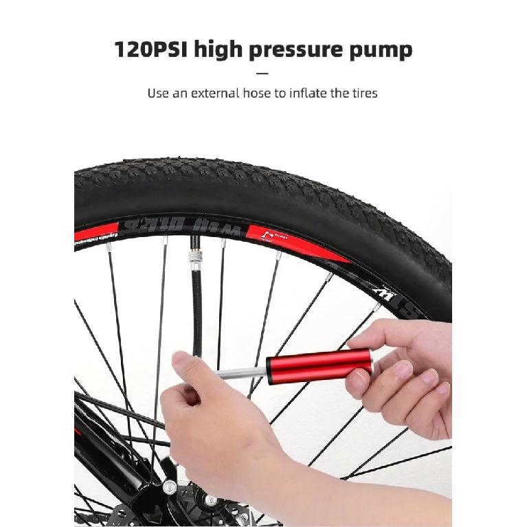 NPY Bicycle Pump Mini Portable Aluminum Alloy Bike Pumps Air Pump Mountain Cycling Tire Inflator Bike Valves Bicycle Pump