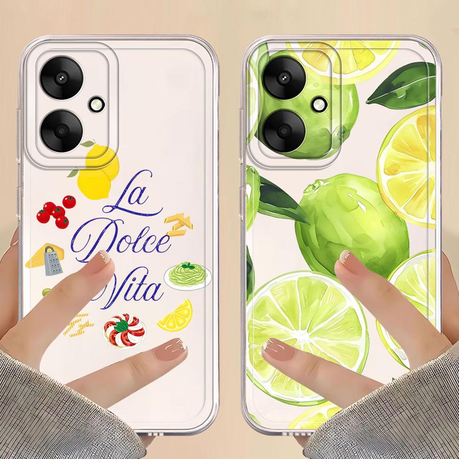 Fruit Letters Case for Xiaomi Mi 11T Pro 11 Lite Soft Phone Cover