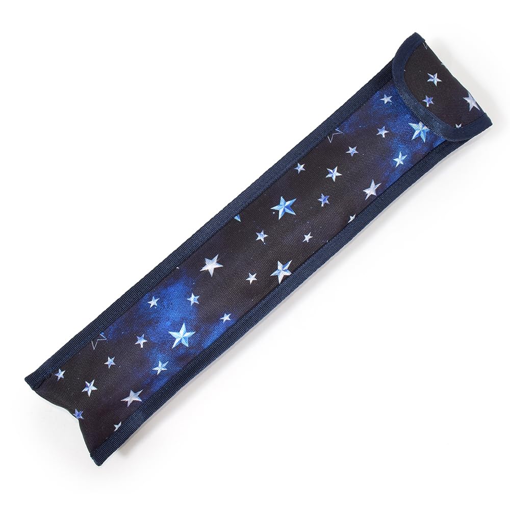 COLORFUL CANDY STYLE Recorder Case and Ruler Case, Water-Repellent and Lightweight, Sterling Silver, Compatible with School Backpacks, 30cm Ruler