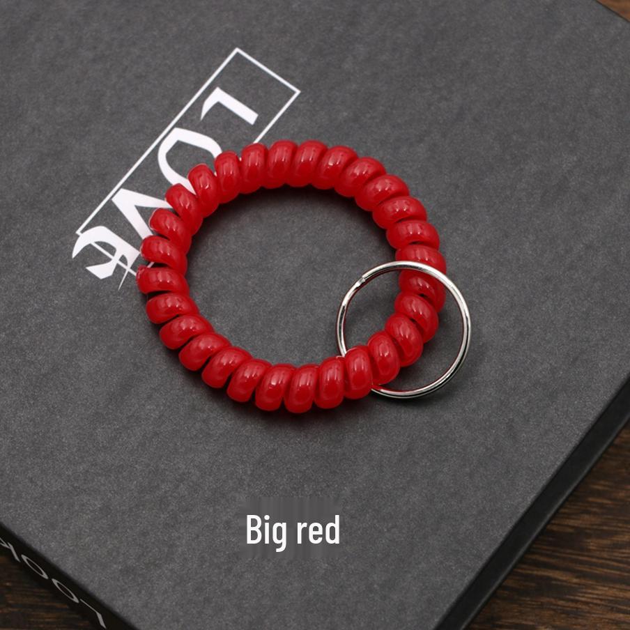 Minimalist Spring Coil Bracelet Keyring & Hair Tie