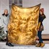 1PC Angels and Holy Light Print Blanket Prayer Blankets for Believers Suitable for Home Sofa Camping Travel Car Luxury Gifts