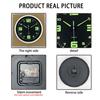 A Unique Luminous Plastic Wall Clock,8 Inch Modern Round Silent Glow Clock, Powered by AA Batteries