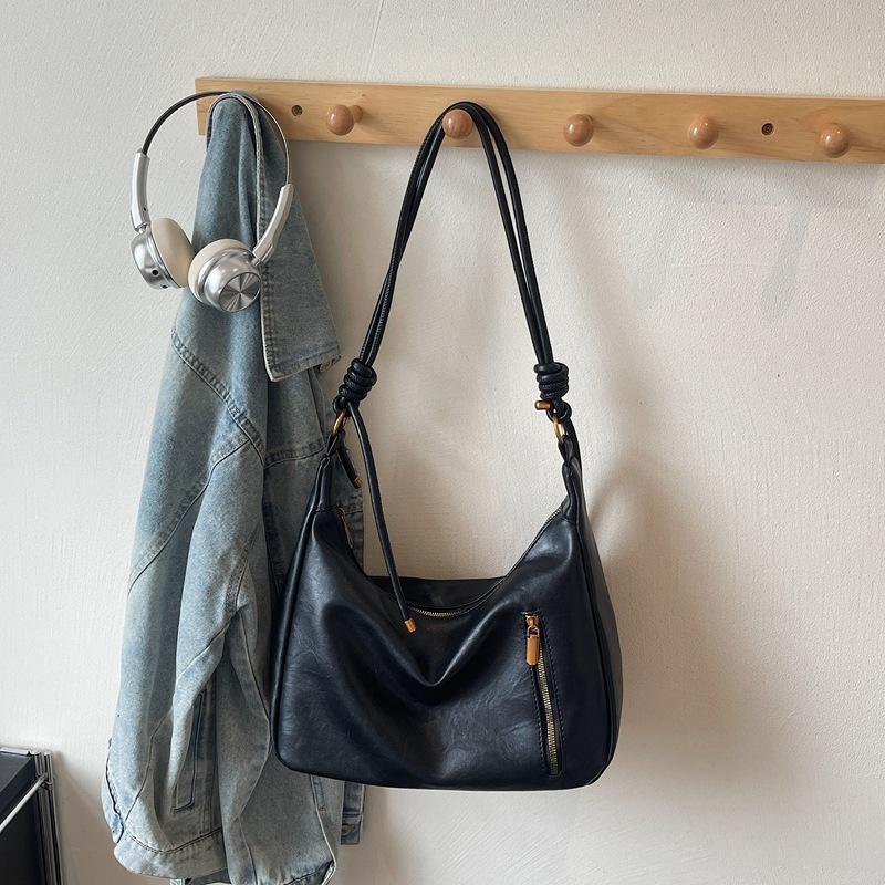 Retro Commuter Large-capacity Tote Bag Women's 2025 New Casual Shoulder Crossbody High-value Fashionable Shoulder Backpack