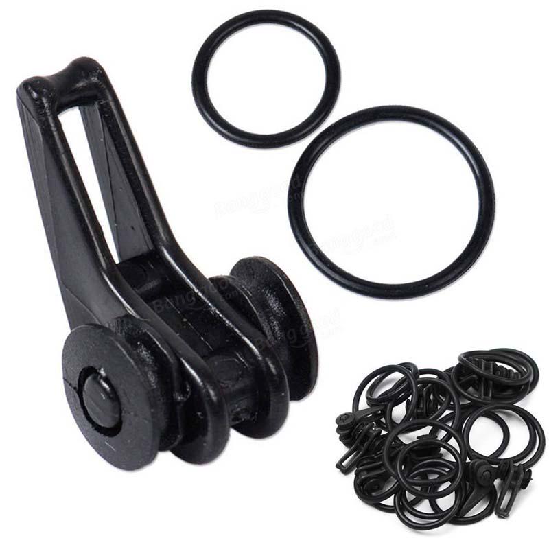 10Pcs/Bag Plastic Fishing Hook Keeper For Fishing Rod Pole Fishing Lures Bait Safety Holder Fishing Tackle Portable