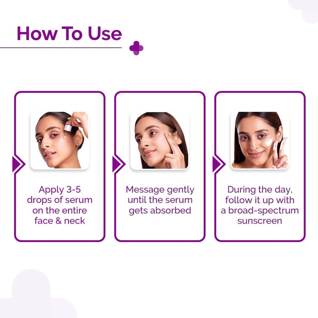 The Derma Co 15% C-vitamin Ansiktsserum med 5% Niacinamid 30 ml Förpackning med 1 | Ljusar upp Huden & Minskar Mörka Fläckar