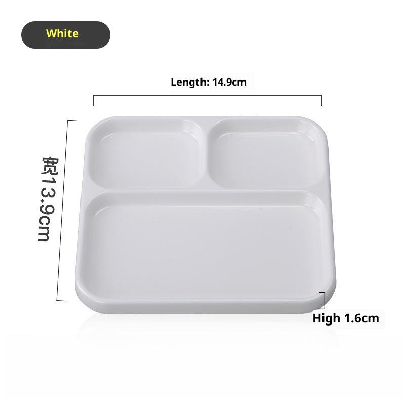 

BBQ Dipping Sauce Dish 3 or 4 Compartment BPA Free Melamine Heat Resistant Durable for Restaurant Home School