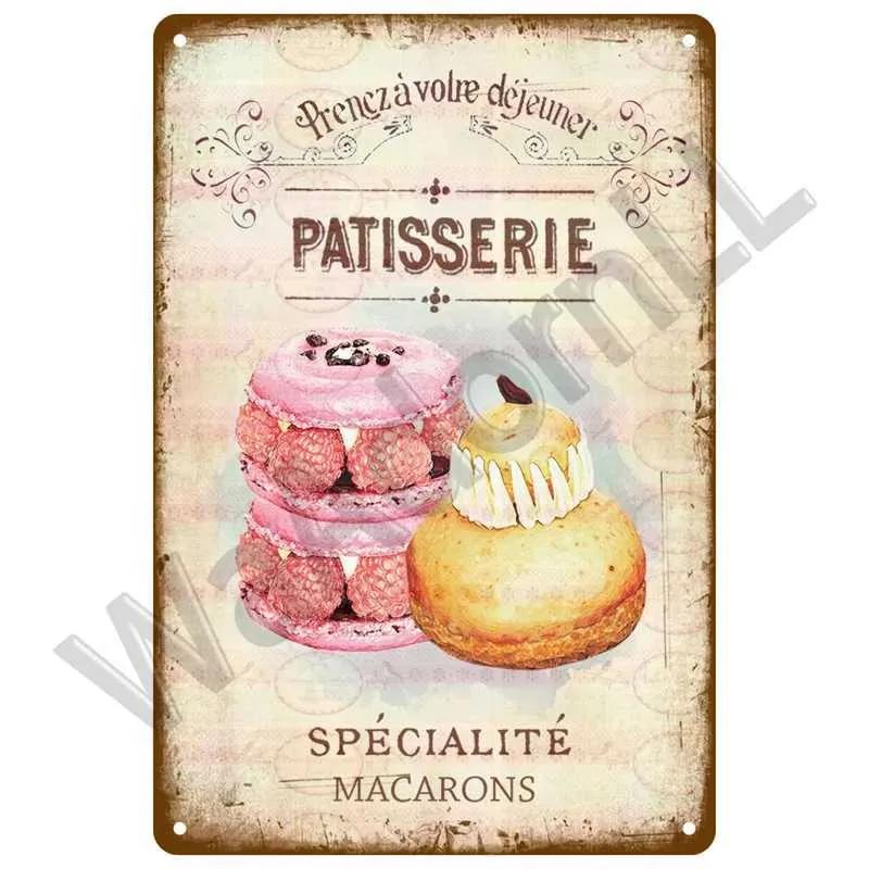 Wall Art Decoration Fast Food Metal Sign Board Retro Tin Sign Iron Paint Party Area Kitchen Restaurant Caf Restaurant Bar