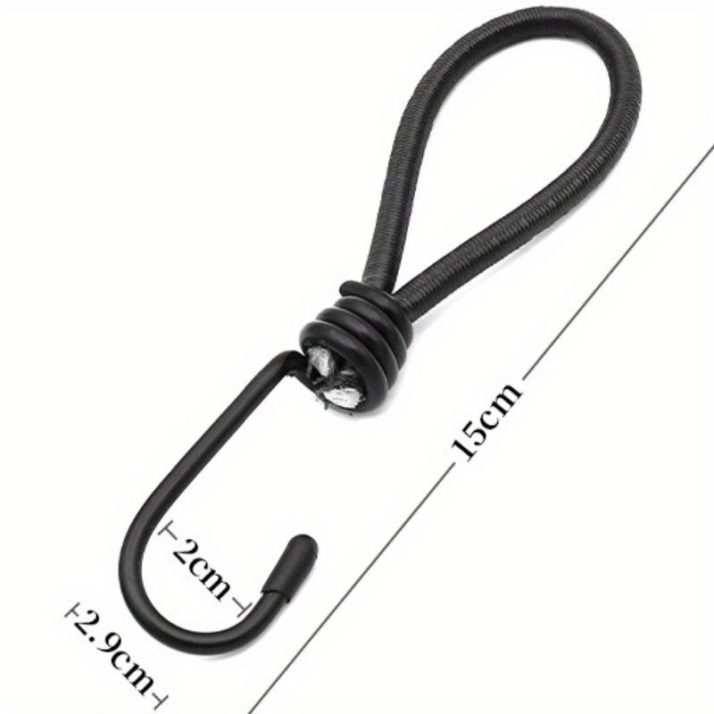 4pcs Heavy Duty Bungee Cords with Hooks - Ideal for Tarps, Tents, Wire Racks, Camping Carts & More, Secure & Easy Tie-Down, Camping Accessorie