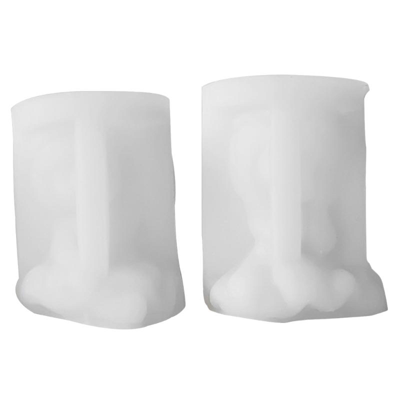 Girl Candle Silicone Mold for Handmade Desktop Decoration Gypsum Epoxy Resin Aroma Candle Mould for Home Decorations