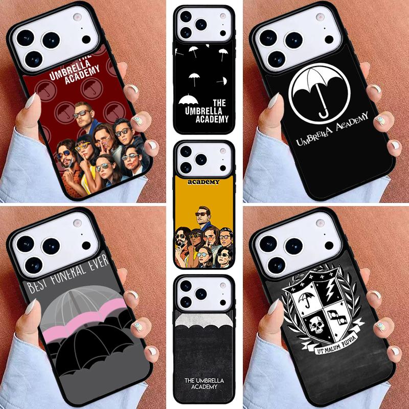 Umbrella Academy Logo Phone Case for iPhone 17ProMax 12 13 14 15 16e 17 Pro Max Plus Air Cover