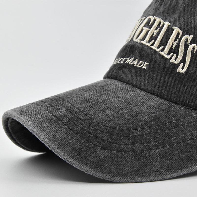 Unisex Vintage Baseball Cap with Letter Embroidery and Adjustable Snapback for Spring and Summer