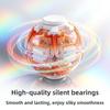 Finger Spinner Toy With Lighted Transparent Colors For Stress Relief And Focus