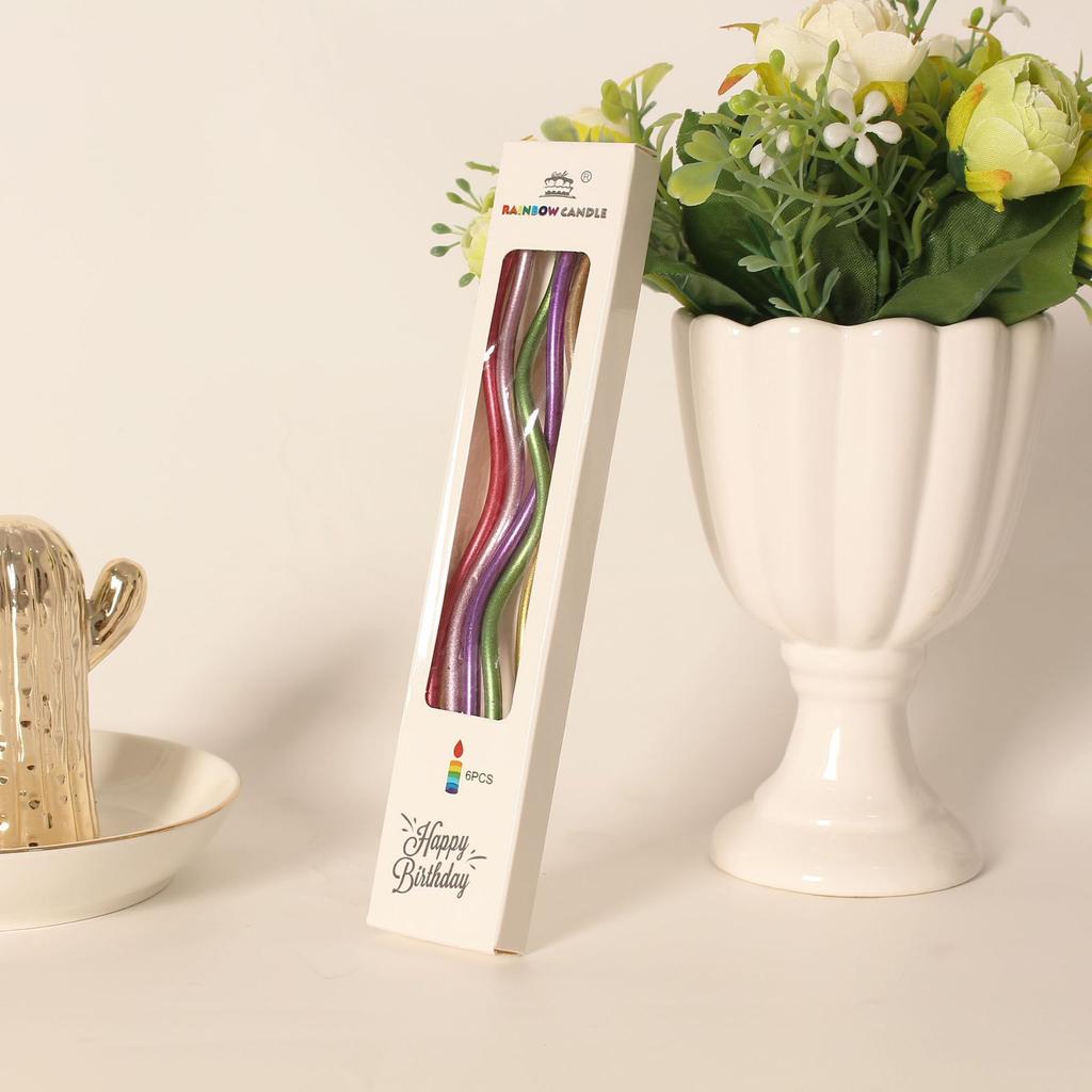 Spiral Candles Inflammable Threaded for Party