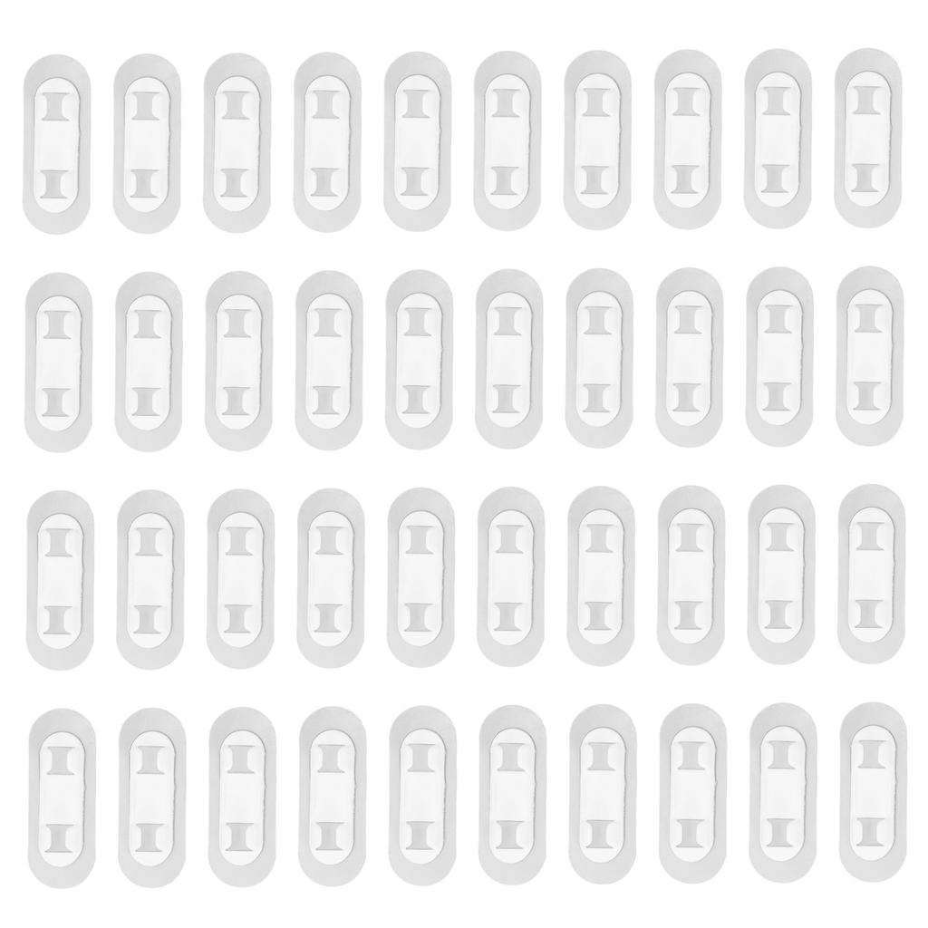 40Pcs Adhesive Cable Clips Punch Adhesive Wire Holders Cord Clips for Home Car Desk