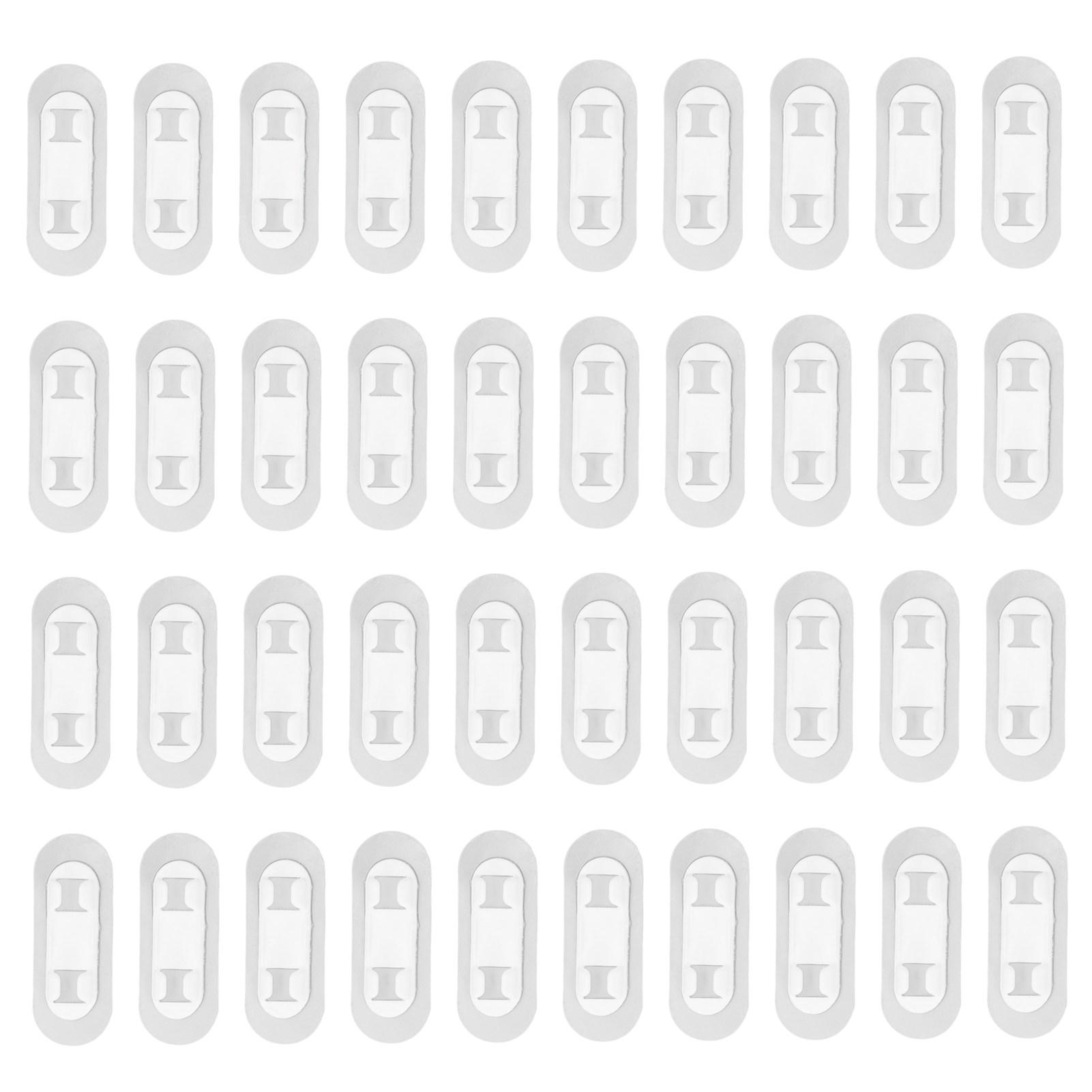 

40Pcs Adhesive Cable Clips Punch Adhesive Wire Holders Cord Clips for Home Car Desk