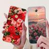For Sony Xperia XA2 Case H3113 H3123 H3313 Cover Fashion Art Flower Painted Soft TPU Bumper on Sony Xperia XA2 Ultra H3213 Shell