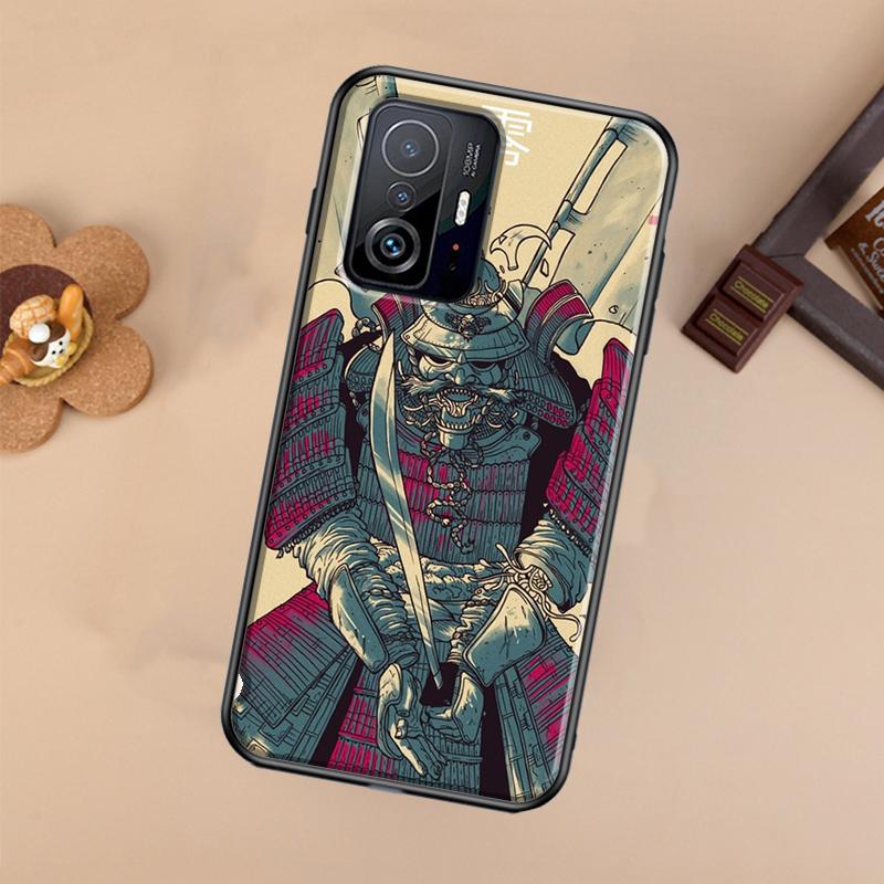 Samurai Mask Demon Case For Xiaomi 14T 11T 12T 13T Pro 13 14 Ultra POCO X7 Pro X3 X5 F3 F5 F6 M6 X6 Pro Cover