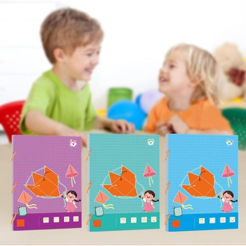 Educational Geometry Workbook Hands on Geometric Shape Activity Book With Folding Geometric Model For Kid Preschooler