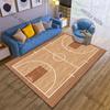 Basketball court wooden flooring Print Carpet Rug for Living Room Bedroom Sofa Doormat Home Decor Non-slip Floor Mat