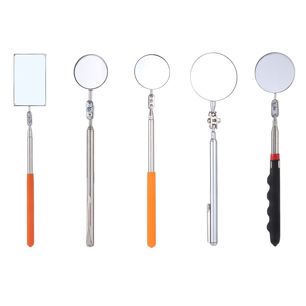Handheld Car Mechanical Repair Round Mirror Car Tools Telescopic Inspection Detection lens 360 Retractable Angle View