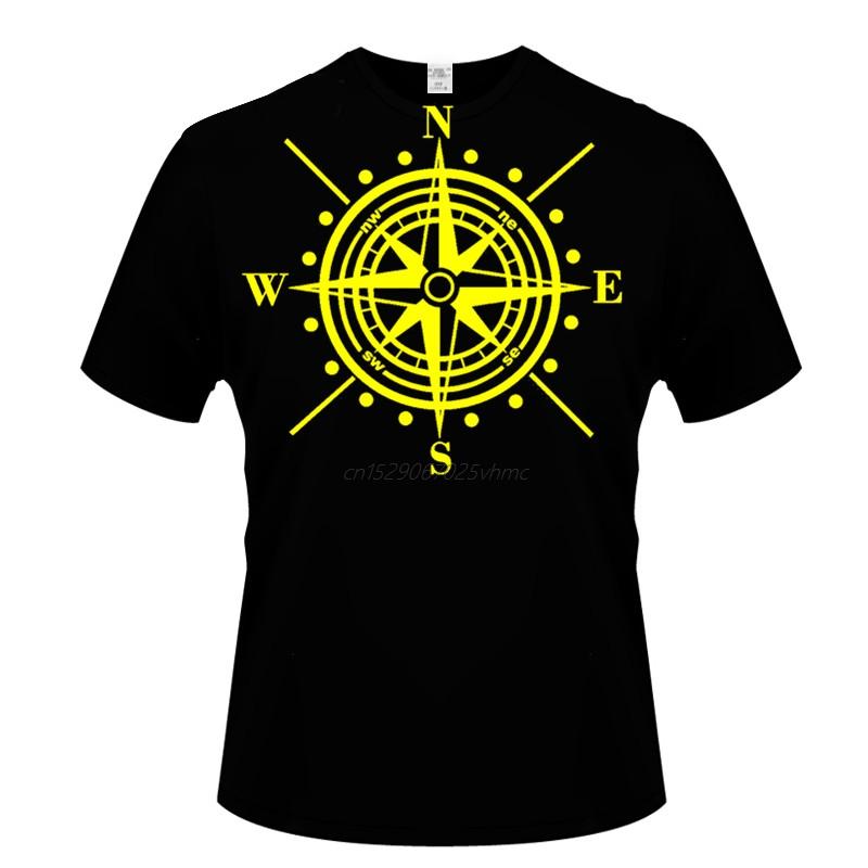Unisex Clothing Oversized Tshirt Compass Print Fashion Interesting ShortSleeved High Quality Printed 100 Cotton European Size