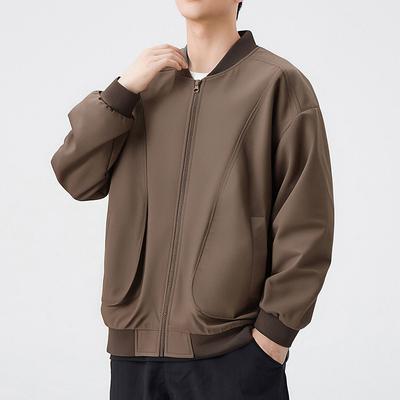 Baseball Collar Jacket Men's Spring Suit New Men's Slim Youth Outdoor Casual Jacket Jacket