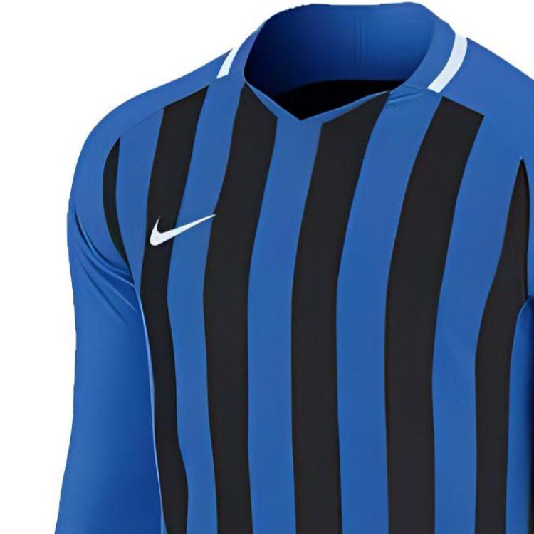 Nike T Shirts Men's Black Blue Crew Neck Moderate Straight Fit AO2455-463