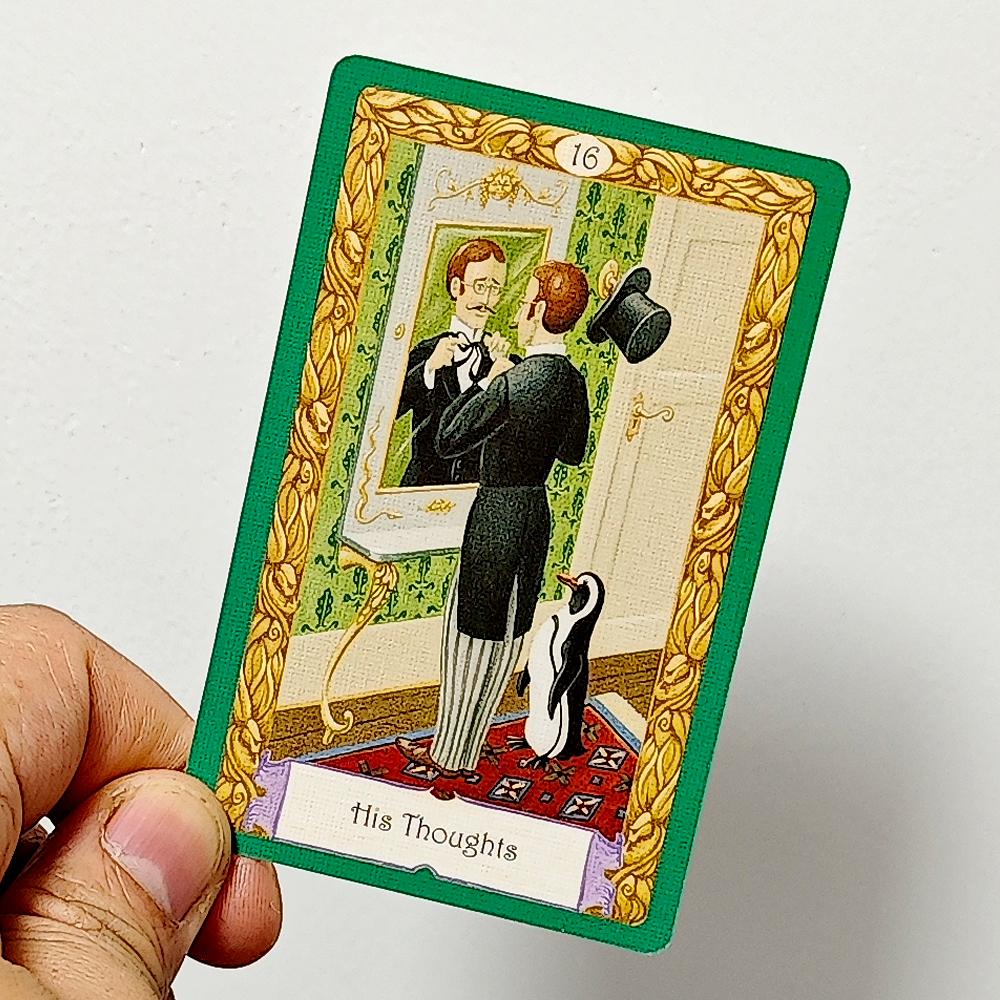 Pachet Kipper Mistic 9*6cm 36 Buc Cărți Oracol cu Cuvinte Cheie Sistem German de Ghicire