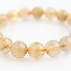 Jewelry Town Shosenkyo Rutilated Quartz 17cm Inner Power Stone for Good Fortune and Career [Eigado] Bracelet, 11.5mm Beads, Diameter,