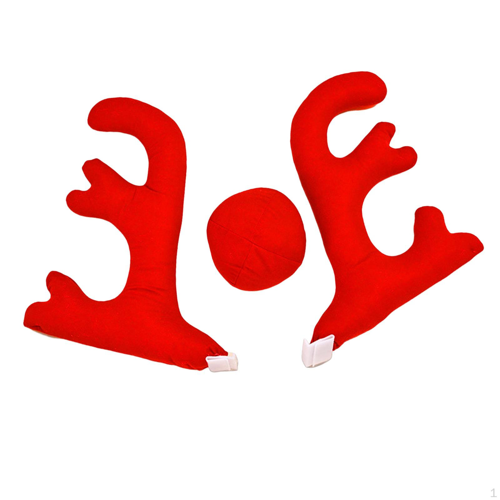 

Car antlers Nose Decoration kit Christmas for SUV Truck