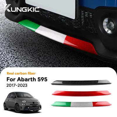 Pro Abarth 595 695 2017 2018 2019 2020 2025 2025 2025 Skutečné Pevné Uhlíkové Vlákno Přední Nárazník Auta Trojbarevné Suché Uhlíkové Doplňky