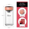 Heenoor Double Wall Glass Tea Infuser Cup