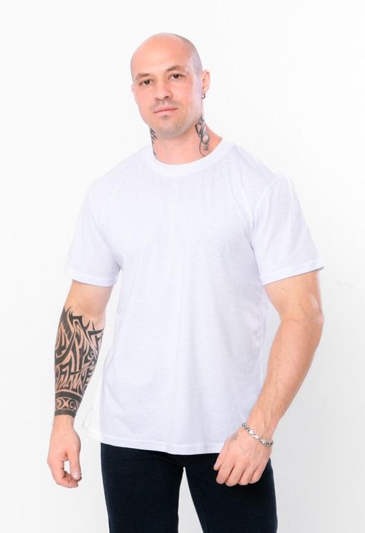

Men s Basic T-Shirt – Comfortable Plus Size, Summer 8012K HC S білий