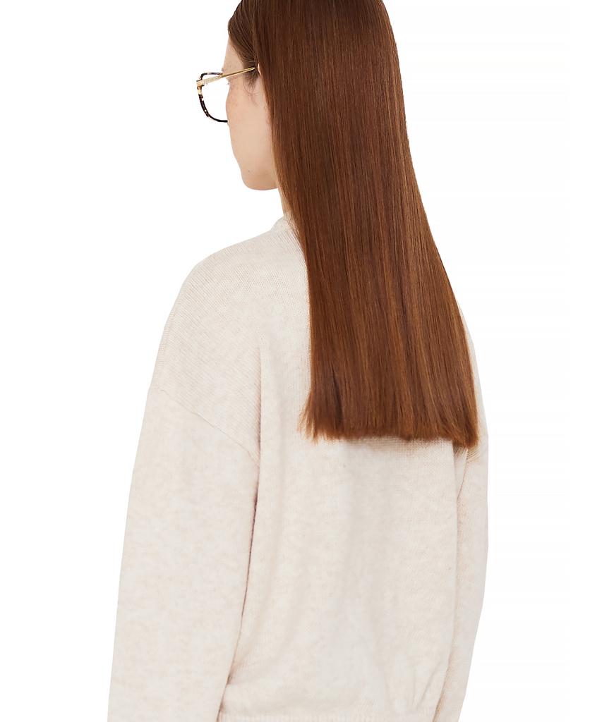 MATCHGLOBE Standing Cat Wool Knit Tee (Oatmeal)