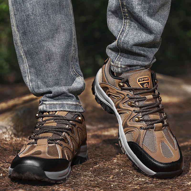 Men'S Hiking And Mountaineering Shoes  New Anti Slip Wear-Resistant Comfortable Breathable Shock-Absorbing Hiking Shoes