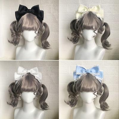 Sweet Lace Ribbon Lace Hairpin Hair Decor Bowknot Cosplay Headdress Handmade Bowknot Hair Clip Women