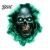 PVC Wall Stickers Halloween Theme Sticker Horror Skull Decal Waterproof Self-adhesive Removable Art Art for Home Living Room Bedroom And