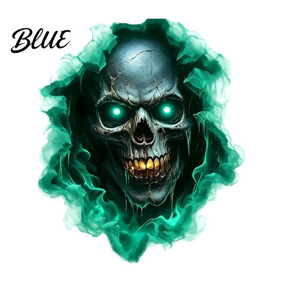 PVC Wall Stickers Halloween Theme Sticker Horror Skull Decal Waterproof Self-adhesive Removable Art Art for Home Living Room Bedroom And