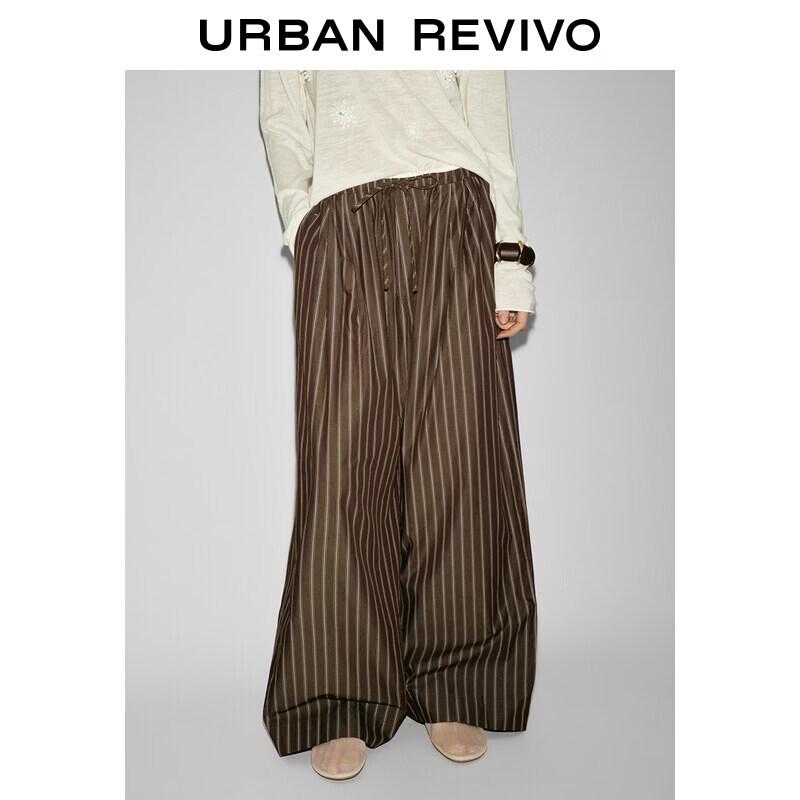 UR Women s Casual Striped Wide-Leg Pants XS