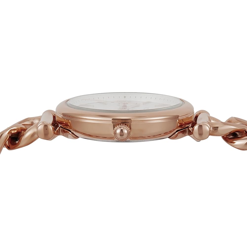 Fossil Carlie ES5330 Women's Watch Pink Gold Stainless Steel Analog Design