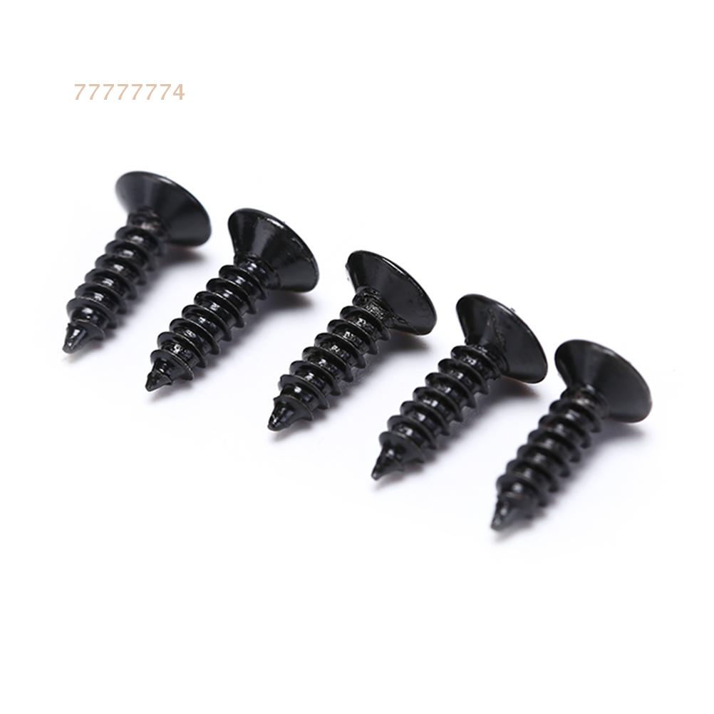 25pcs Electric Guitar Parts Guard Plate Screws 3mm Electric Guitar Screw Set Pickguard Back Plate Mount DIY Luthier Tools