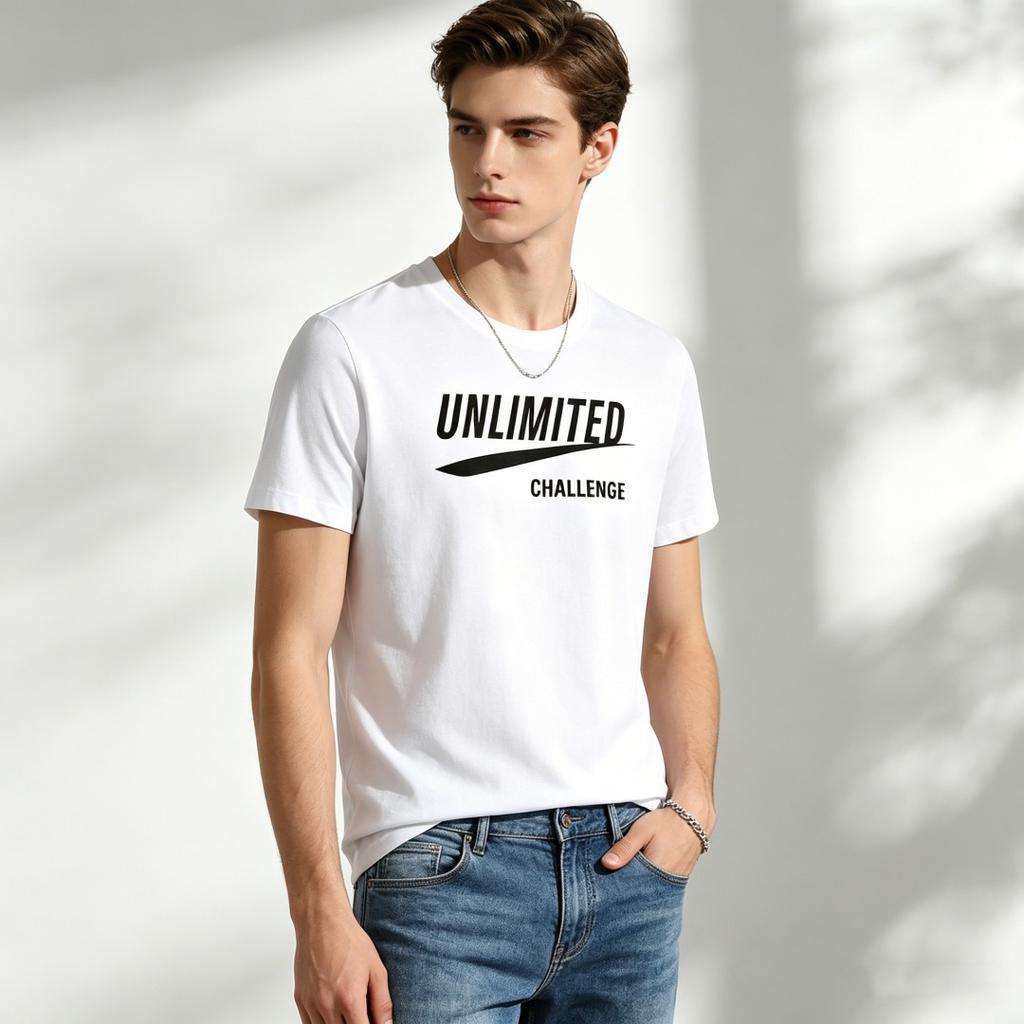 Men's Plus Size 100% Cotton T-Shirt Short Sleeve Casual Tee Soft Breathable Daily Streetwear