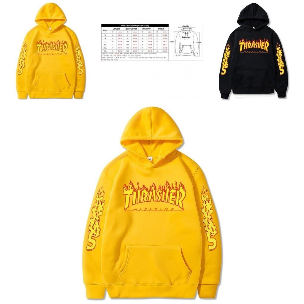 Felpa con cappuccio oversize stampa fiamme vestibilità larga casual per coppia