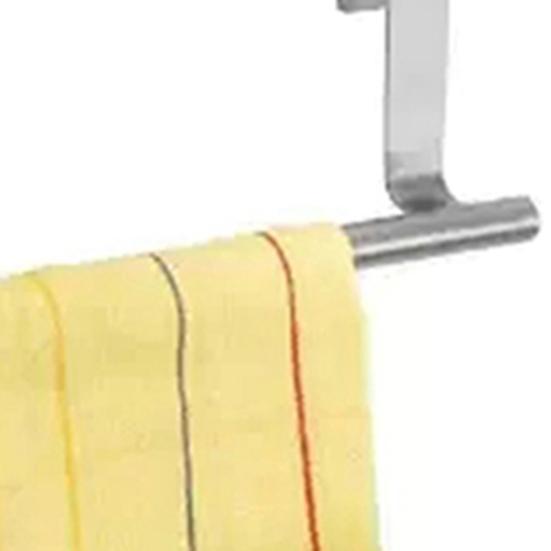 Hanger Punch-free Multifunctional Stainless Steel Towel Over Holder Scarf Hanger for Bathroom