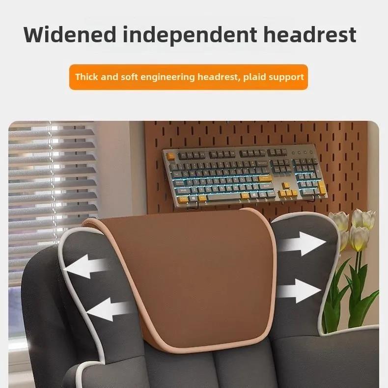 Sprach-Gaming-Stuhl Bequemer Büro-Heim-Computer-Gaming-Sofa-Stuhl Arbeit Studium Rückenlehne Drehstuhl