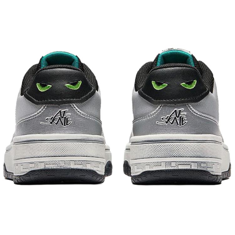 Anta Street Rebel 3 Abrasion Resistant Coverage Slip Resistant Low Top Skateboard Shoes Women's Silver Black 922548077-7