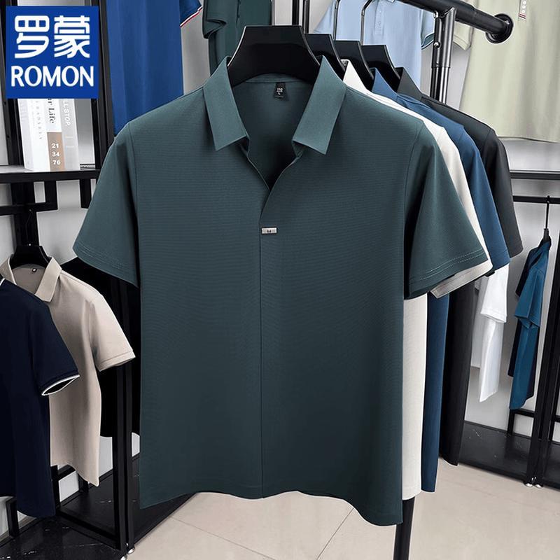 ROMON Men s Cooling Stretch Short-Sleeve Polo Shirt 3XL