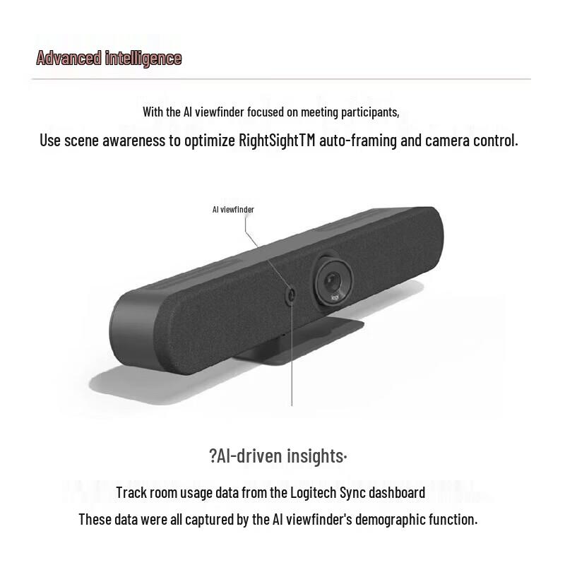 Logitech RallyBar MINI CC4500e 4K Video Conferencing Camera
