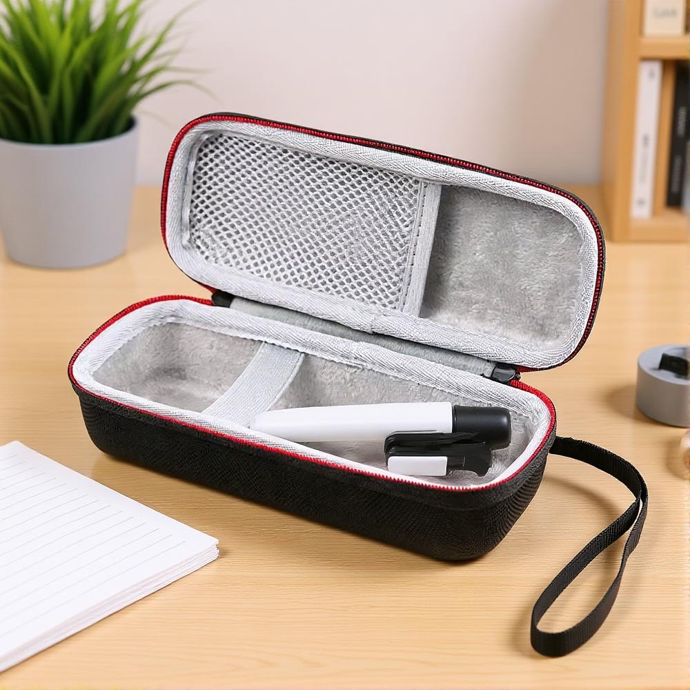 Eva Hard Shaver Case Shockproof Electric Razor Bag Mesh Pocket Travel Carrying Box Protective Zipper Pouch Grooming Organizer